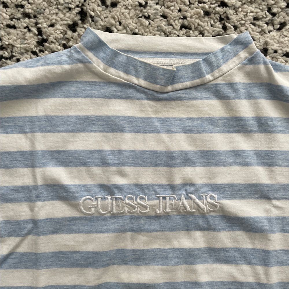 Vintage Guess Jeans Striped Long-Sleeve T-Shirt - Picture 2 of 7